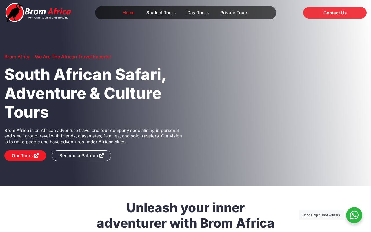 Brom Africa website