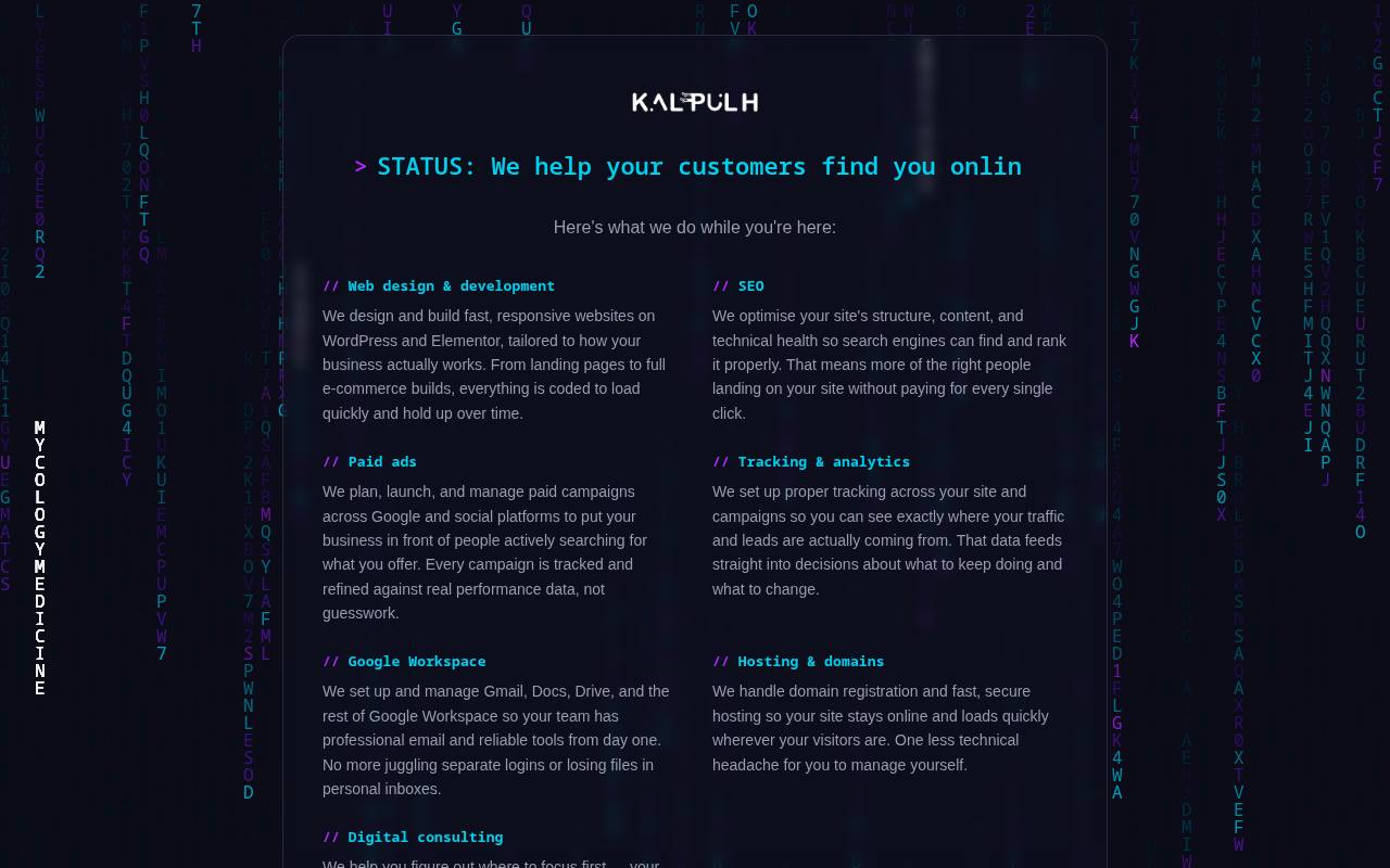 Kalpulh website built by Websummit
