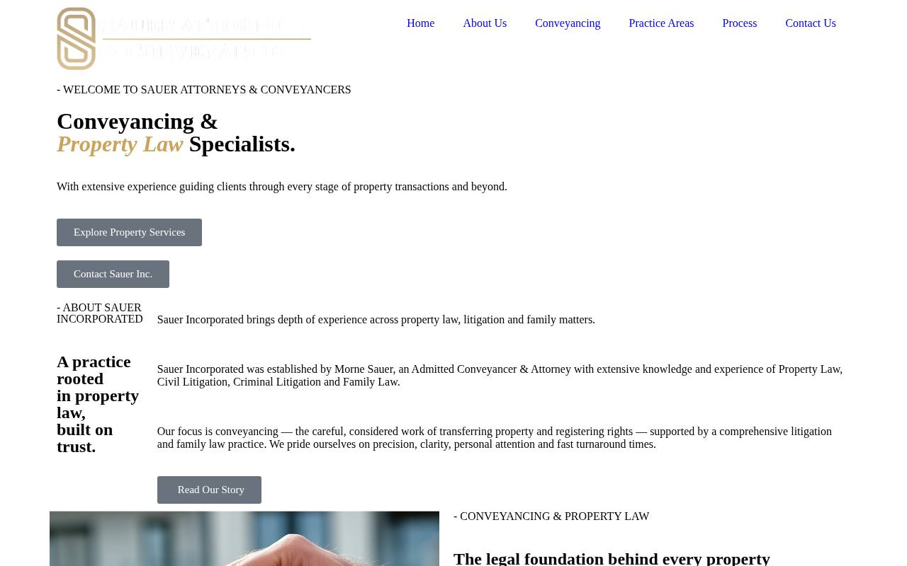 Sauer Incorporated website built by Websummit
