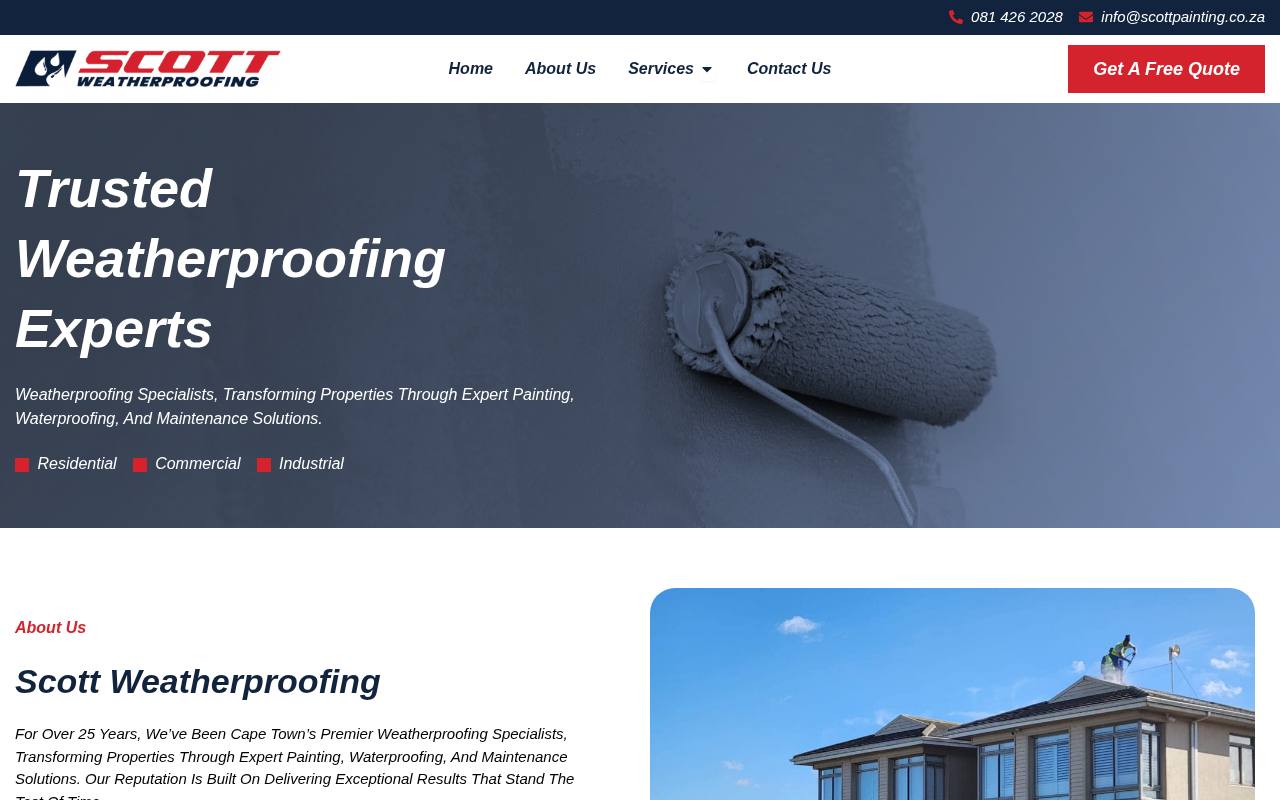 Scott Weatherproofing website built by Websummit